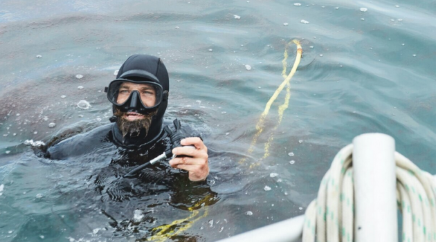 Sam Elsom Diving in Tasmania